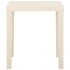 Mesa de jardín de plástico blanca 79x65x72