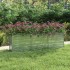 Arriate de acero galvanizado plateado 240x40x77