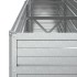 Arriate de acero galvanizado plateado 240x40x77