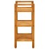 Zapatero con 3 estantes madera maciza de roble 50x27x60
