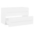Armario para lavabo madera contrachapada blanco 80x38,5x48