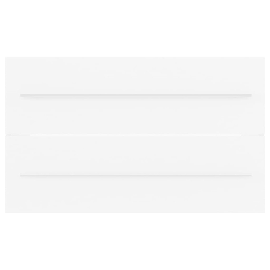 Armario para lavabo madera contrachapada blanco 80x38,5x48