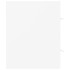 Armario para lavabo madera contrachapada blanco 80x38,5x48