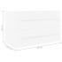 Armario para lavabo madera contrachapada blanco 80x38,5x48