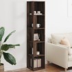 Mueble esquina madera contrachapada marrón roble 33x33x164,5cm