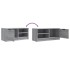 Muebles para TV 2 uds contrachapado gris Sonoma 80x35x36,5