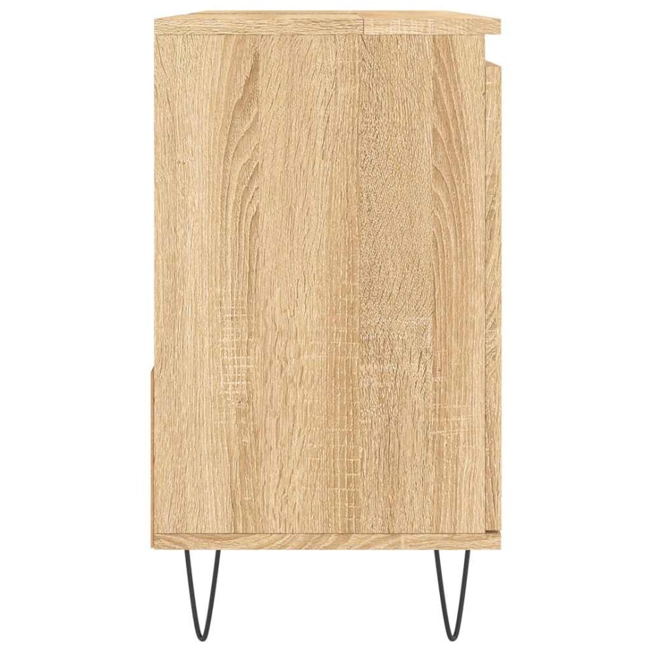 Armario de baño madera contrachapada roble Sonoma 65x33x60