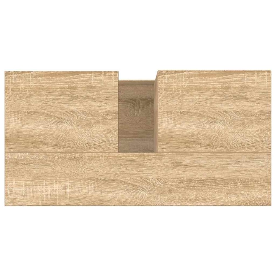 Armario de baño madera contrachapada roble Sonoma 65x33x60