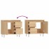 Armario de baño madera contrachapada roble Sonoma 65x33x60