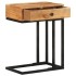 Mesa auxiliar forma de U madera maciza de acacia 45x30x61