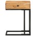 Mesa auxiliar forma de U madera maciza de acacia 45x30x61