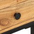 Mesa auxiliar forma de U madera maciza de acacia 45x30x61