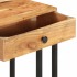 Mesa auxiliar forma de U madera maciza de acacia 45x30x61