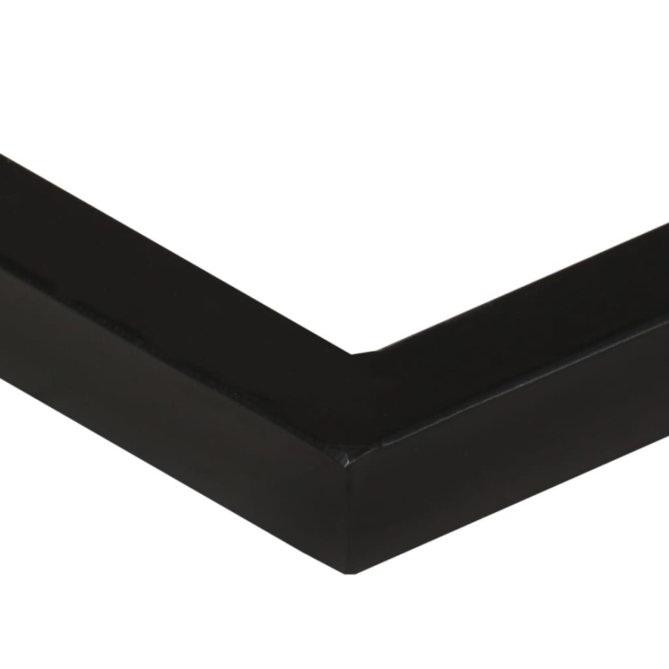 Mesa auxiliar forma de U madera maciza de acacia 45x30x61