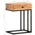 Mesa auxiliar forma de U madera maciza de acacia 45x30x61