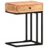 Mesa auxiliar forma de U madera maciza de acacia 45x30x61