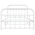 Estructura cama sin colchón con estribo metal blanco 107x203