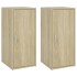 Muebles zapateros 2 uds contrachapado roble Sonoma 32x35x70