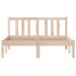 Estructura de cama sin colchón madera maciza 120x200