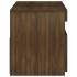Mueble de TV con luces LED roble marrón 75x35x40
