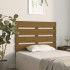 Cabecero madera maciza de pino marrón miel 100x3x80