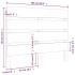 Cabecero madera maciza de pino marrón miel 100x3x80