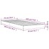 Estructura de cama madera maciza de pino negro 75x190