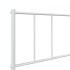 Estructura cama sin colchón con cabecero metal blanco