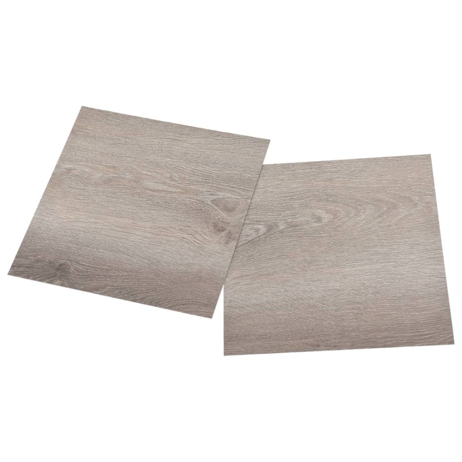 Lamas para suelo autoadhesivas 55 uds PVC gris taupe 5,11