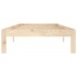Estructura de cama sin colchón madera maciza de pino 90x200