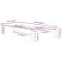 Estructura de cama sin colchón madera maciza de pino 90x200