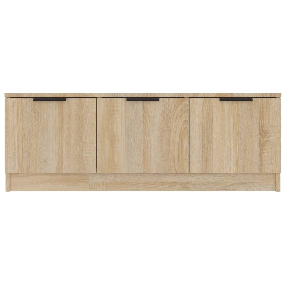 Mueble de TV madera contrachapada roble Sonoma 102x35x36,5