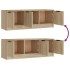 Mueble de TV madera contrachapada roble Sonoma 102x35x36,5
