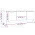 Mueble de TV madera contrachapada roble Sonoma 102x35x36,5