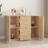 Aparador de madera contrachapada roble Sonoma 91x29,5x65