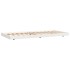 Estructura de cama sin colchón madera maciza blanca 75x190