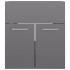 Mueble con lavabo aglomerado gris