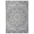 Alfombra de exterior de tejido plano rayas azules 160x230