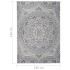 Alfombra de exterior de tejido plano rayas azules 160x230