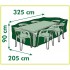 Nature Funda de muebles de jardín para mesa rectangular 325x205x90
