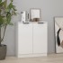 Aparador de madera contrachapada blanco brillante 60x30x70