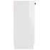 Aparador de madera contrachapada blanco brillante 60x30x70