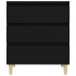 Aparador de madera contrachapada negro 60x35x70