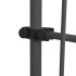 Toldo manual retráctil con LED gris antracita 100