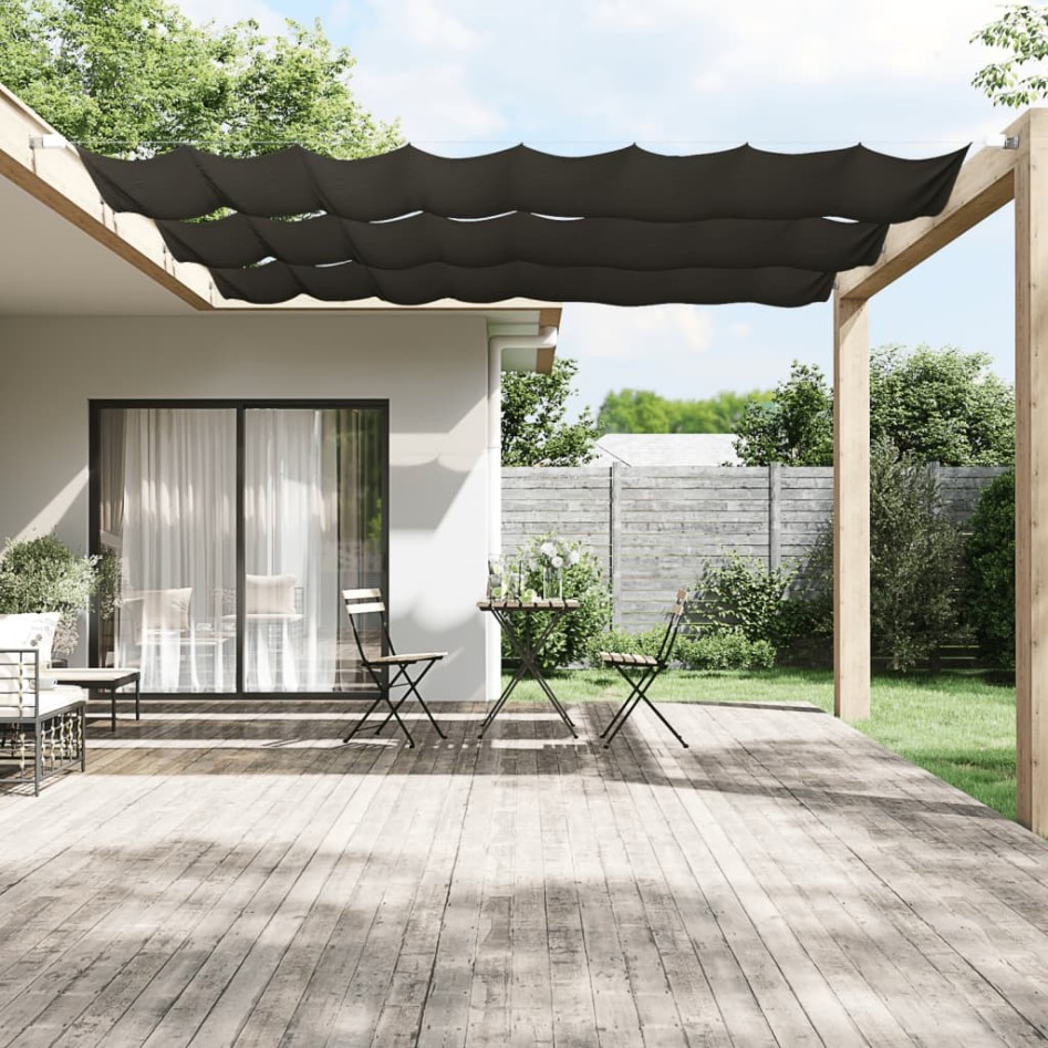 Toldo vertical gris antracita 100x1200 cm tela