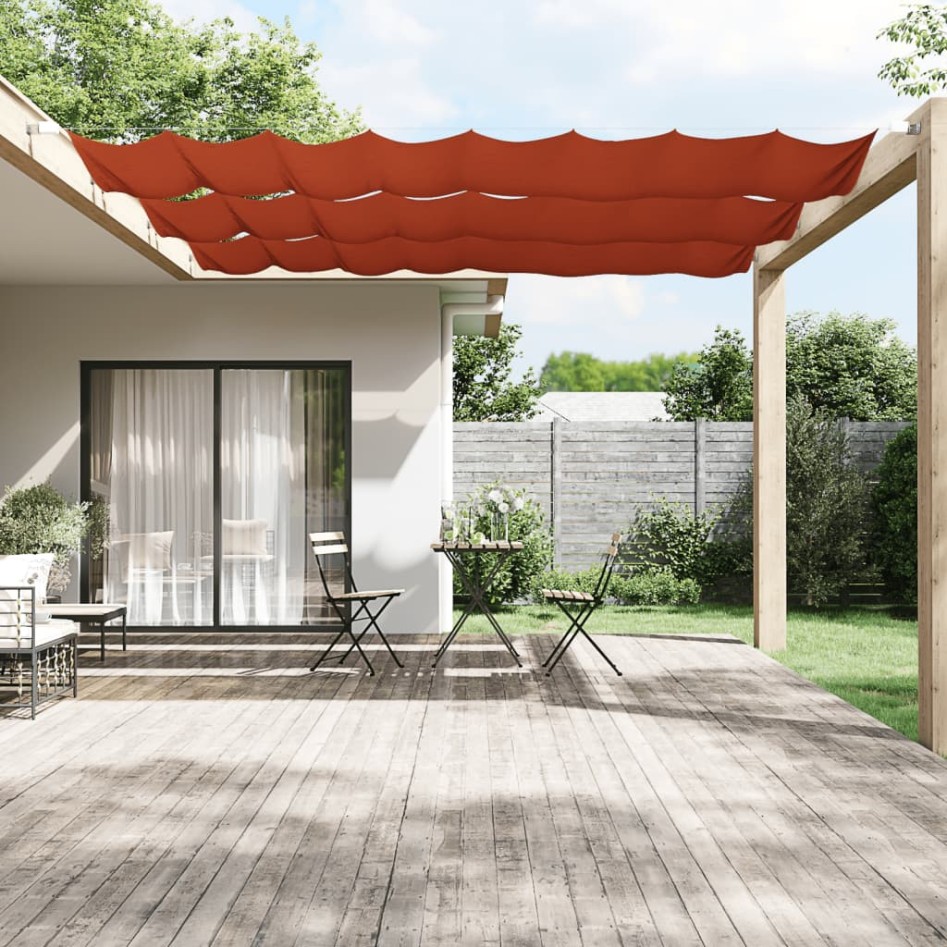 Toldo vertical terracota tela oxford 100x800