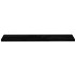 Estantes flotantes pared 4 uds MDF negro brillo 120x23,5x3,8