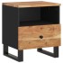 Mesita de noche madera maciza acacia y madera
