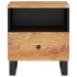 Mesita de noche madera maciza acacia y madera