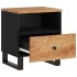 Mesita de noche madera maciza acacia y madera